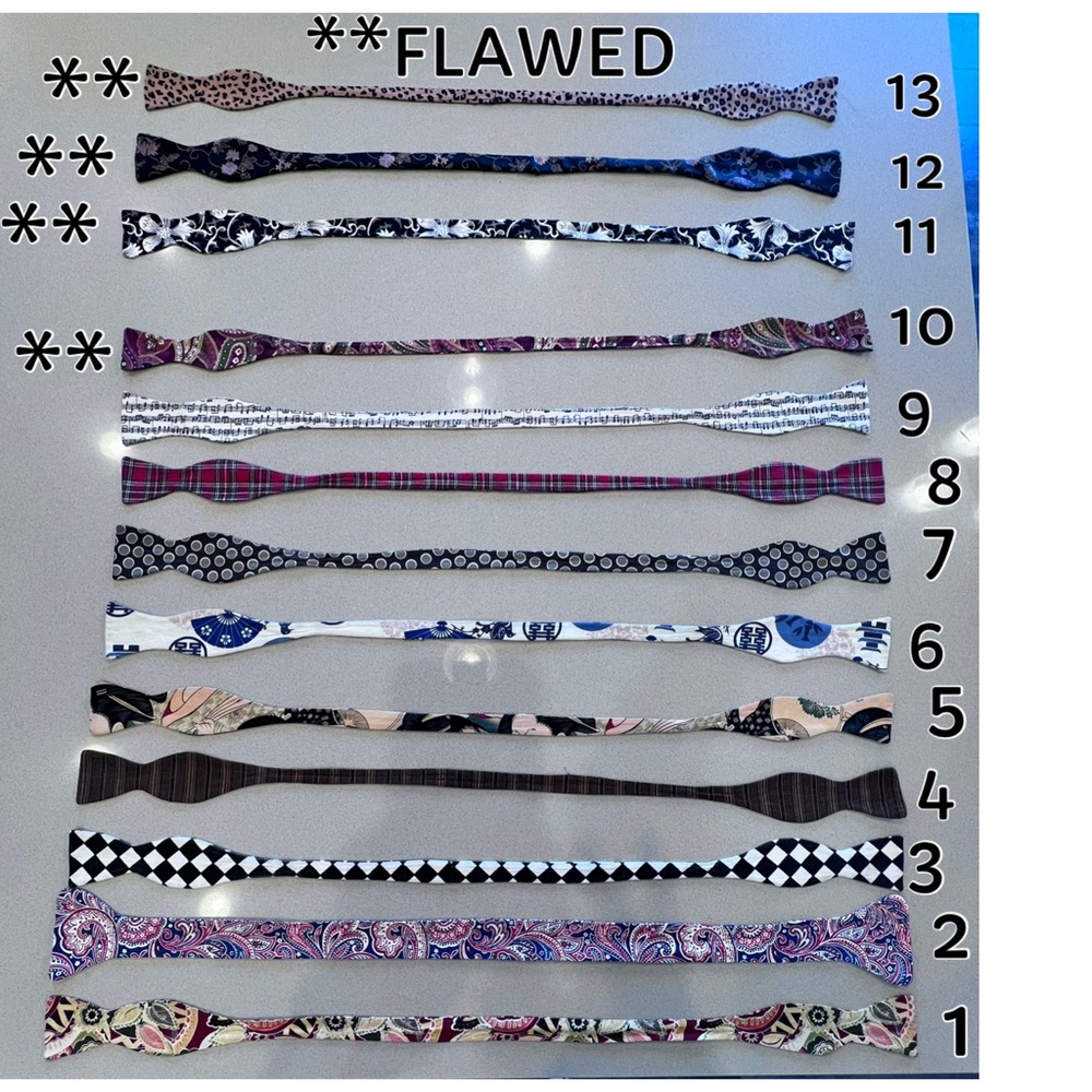 Bow ties 3 for $15 & get a Flawed one for Free / Please read description below - Picture 2 of 11